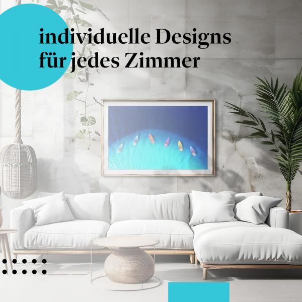 Schlafzimmer Deko: "Boote" Poster - Für alle, die das Meer & ferne Länder lieben.