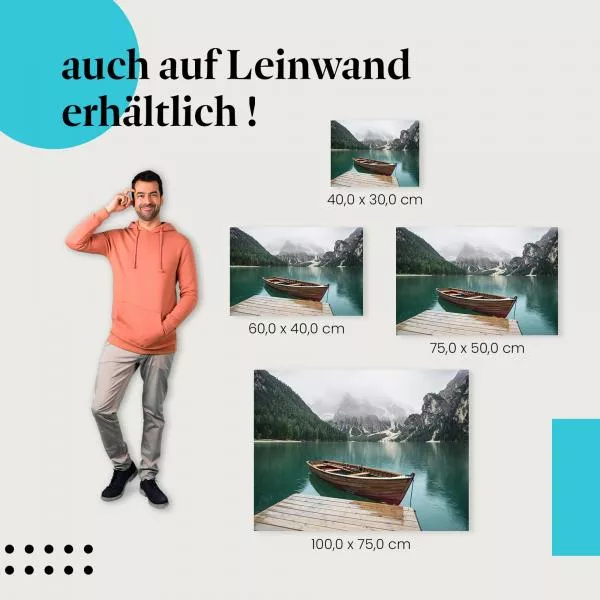 Bergsee & Boot | Postereck 3769 Bergsee & Boot | Postereck 3769