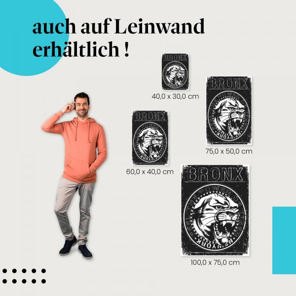 Leinwandbild "Bronx Power": Stärke & Vintage-Style