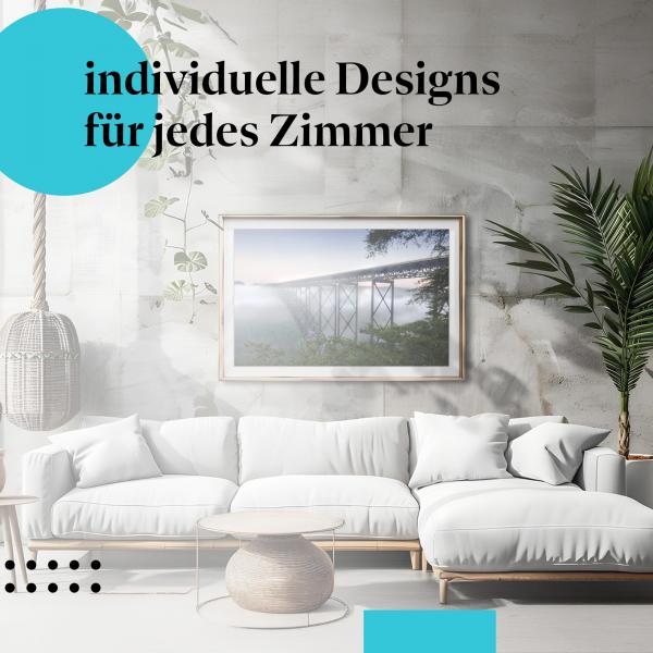 Schlafzimmer Deko: Mystik mit "Brücke im Nebel" Poster