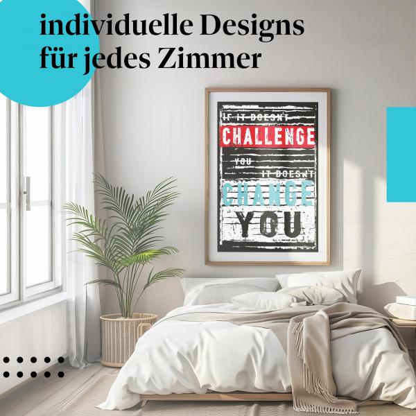 "Motivation & Veränderung": Kunstdruck - Inspiration für neue Ziele.