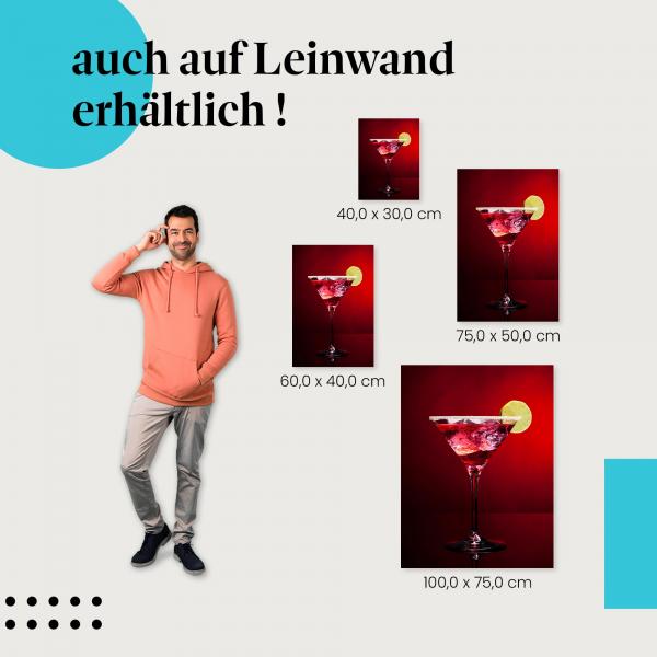 Leinwandbild "Roter Cocktail": Genuss & Cocktailbar
