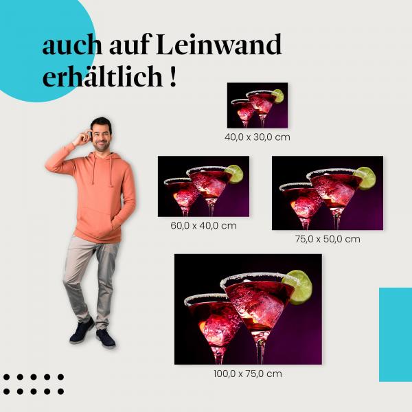 Leinwandbild "Rote Cocktails": Genuss & Party