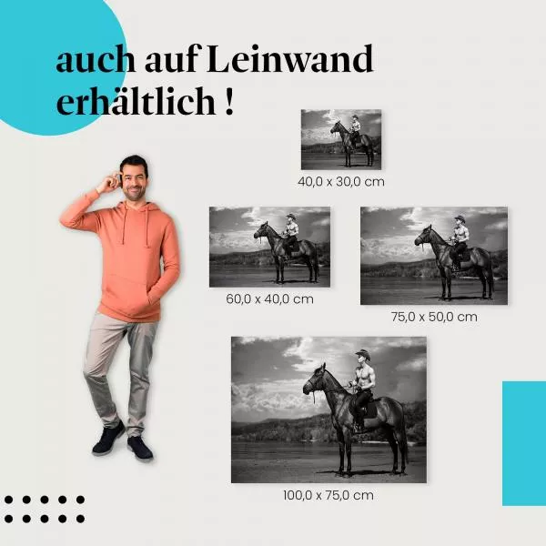 Cowboy: Reiten am Strand | Postereck 1694 Cowboy: Reiten am Strand | Postereck 1694