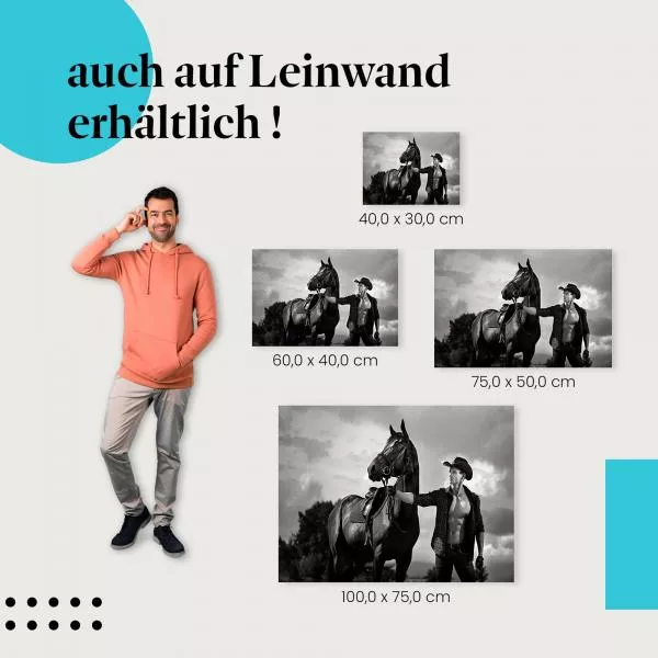 Cowboy & sein Pferd: Verbundenheit | Postereck 1135 Cowboy & sein Pferd: Verbundenheit | Postereck 1135
