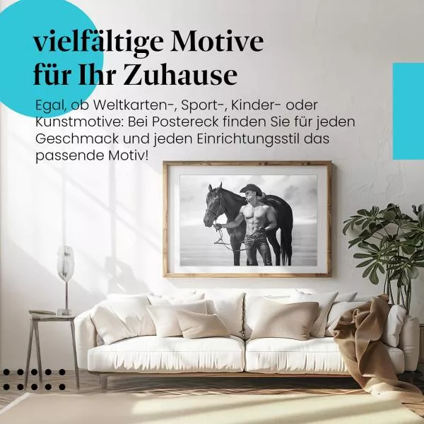 Cowboy & Pferd: Freiheit & Stärke | Postereck 1568 Cowboy & Pferd: Freiheit & Stärke | Postereck 1568