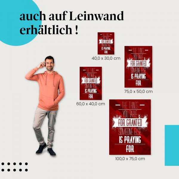 Leinwandbild "Dankbarkeit": Inspiration für mehr Demut & Zufriedenheit