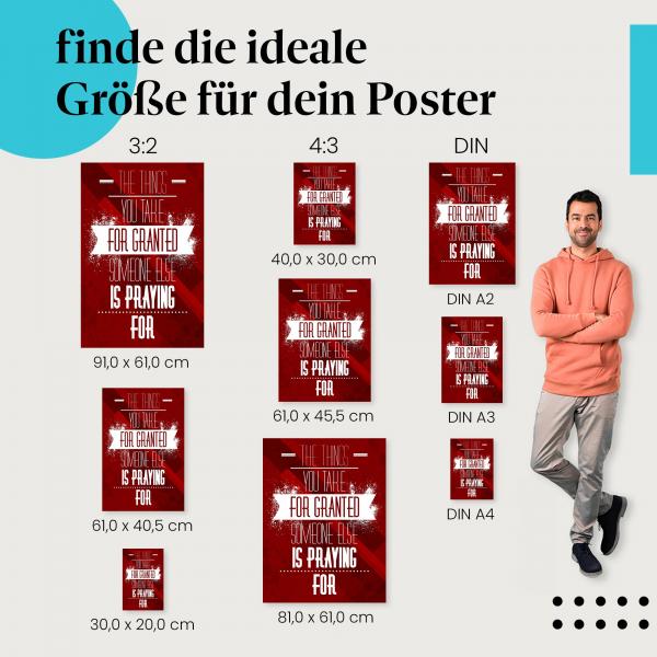 "The things you take for granted...": Dankbarkeitsposter - Ein Aufruf zur Wertschätzung