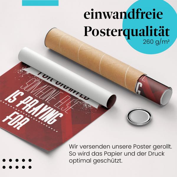 Gerolltes Poster "Dankbarkeit", Schätze.