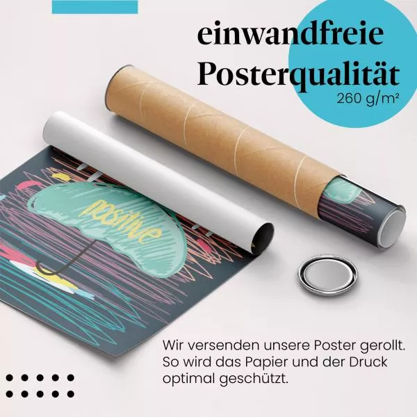 Denk Positiv: Optimismus & Regen | Postereck 1573 Denk Positiv: Optimismus & Regen | Postereck 1573