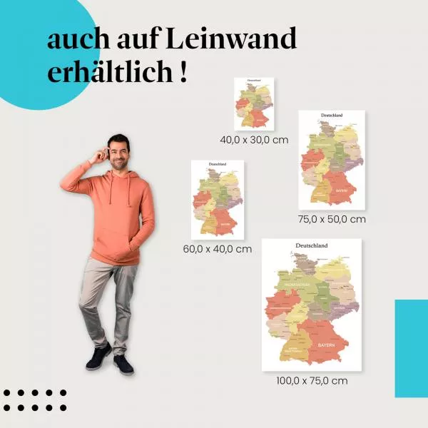 Deutschlandkarte | Postereck 4083 Deutschlandkarte | Postereck 4083
