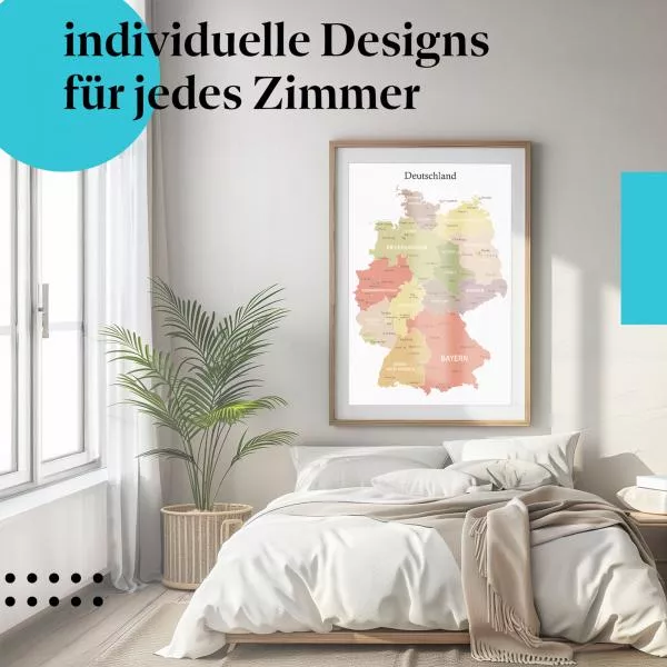 Deutschlandkarte | Postereck 4083 Deutschlandkarte | Postereck 4083