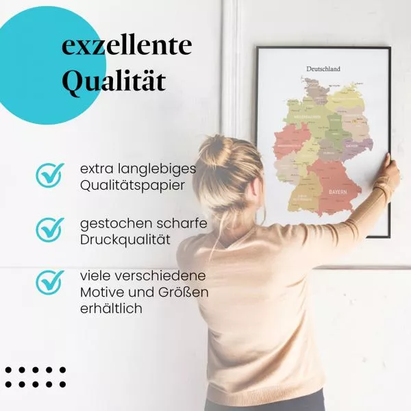 Deutschlandkarte | Postereck 4083 Deutschlandkarte | Postereck 4083