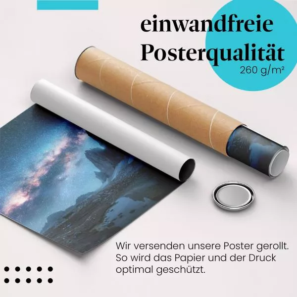 Milchstraße über Dolomiten | Postereck 3229 Milchstraße über Dolomiten | Postereck 3229