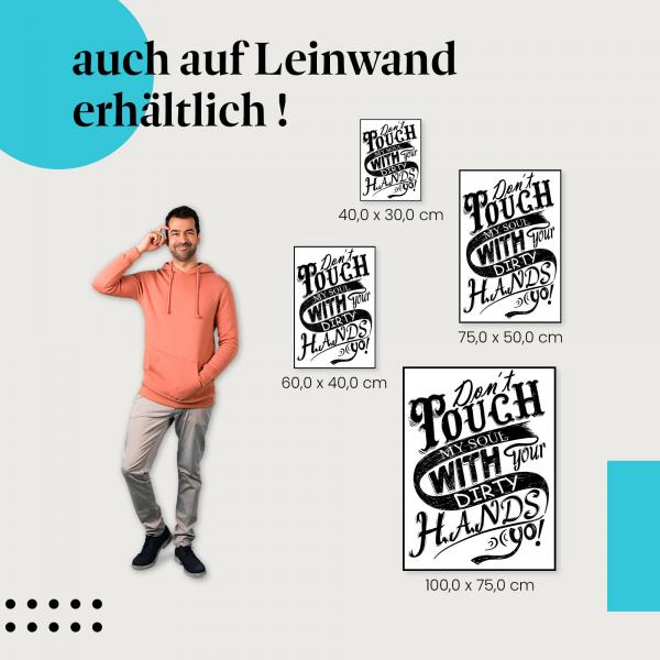Leinwandbild "Fass meine Seele nicht an!": Schutz & Selbstbestimmung