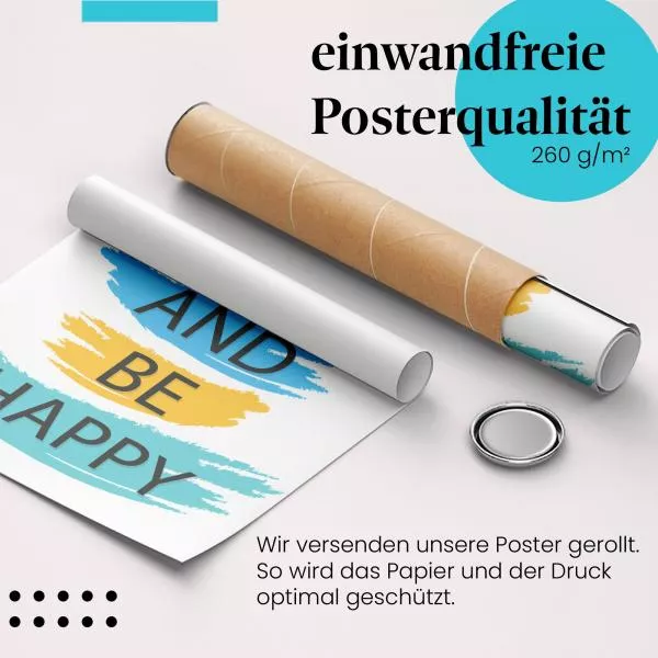 Eat, Drink, Be Happy | Postereck 2578 Eat, Drink, Be Happy | Postereck 2578