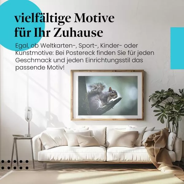 Eichhörnchen auf Ast | Postereck 2958 Eichhörnchen auf Ast | Postereck 2958