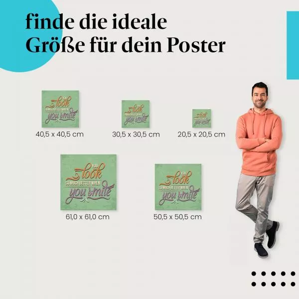 Lächeln macht schön | Postereck 2421 Lächeln macht schön | Postereck 2421