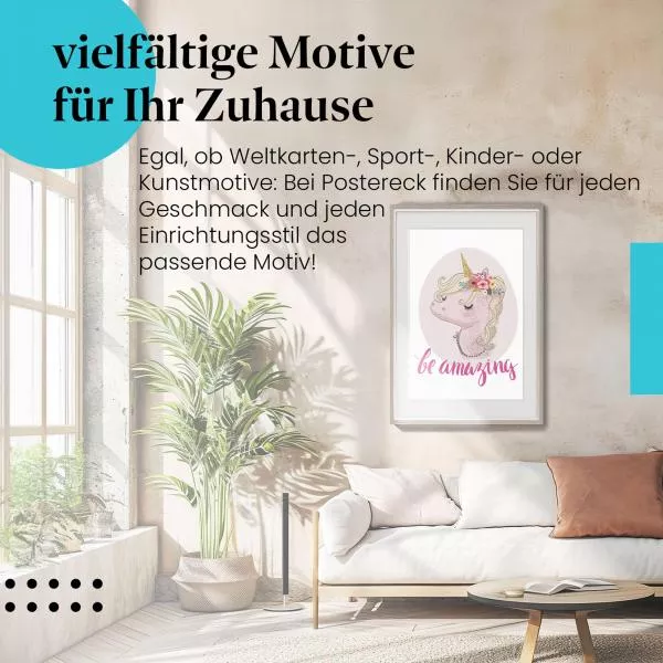 Einhorn "Be Amazing" | Postereck 3965 Einhorn "Be Amazing" | Postereck 3965