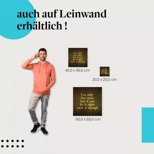 Einmal richtig | Postereck 2412 Einmal richtig | Postereck 2412