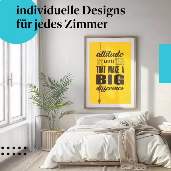 Einstellung macht den Unterschied | Postereck 1733 Einstellung macht den Unterschied | Postereck 1733