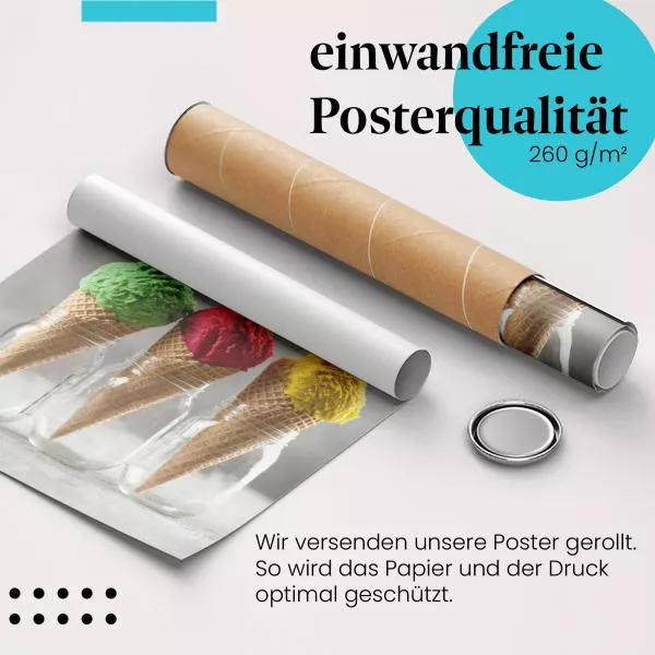 Drei Eiswaffeln | Postereck 1221 Drei Eiswaffeln | Postereck 1221