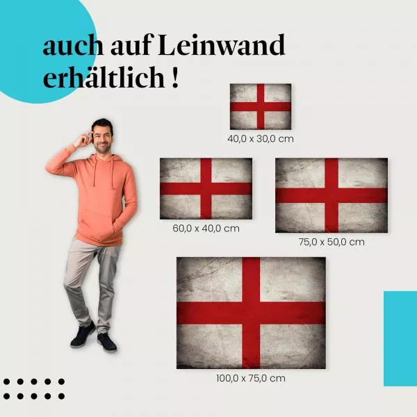 England: Vintage Flagge im Used-Look | Postereck 0281 England: Vintage Flagge im Used-Look | Postereck 0281