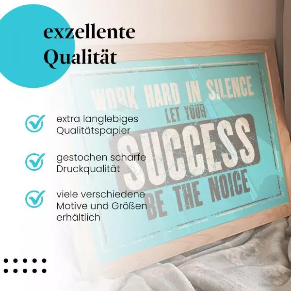 Motivation: "Work hard in silence..." | Postereck 0867 Motivation: "Work hard in silence..." | Postereck 0867