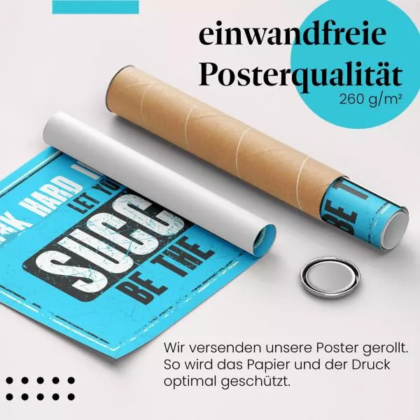 Motivation: "Work hard in silence..." | Postereck 0867 Motivation: "Work hard in silence..." | Postereck 0867