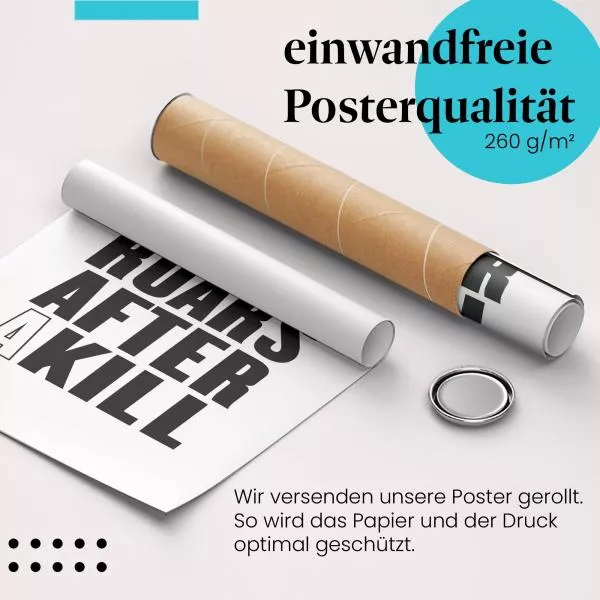 Wahre Stärke: Ein Löwe… | Postereck 1382 Wahre Stärke: Ein Löwe… | Postereck 1382