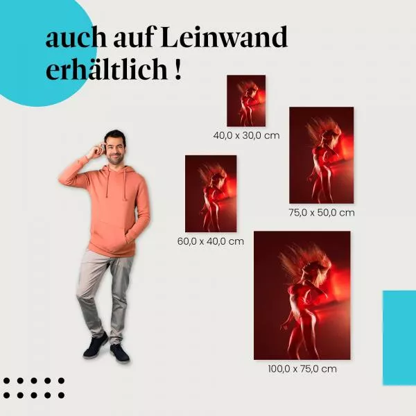 Junge Frau im roten Bikini | Dynamischer Moment 1343 Junge Frau im roten Bikini | Dynamischer Moment 1343