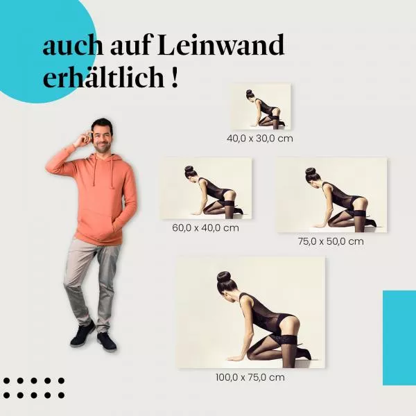 Junge Frau in Dessous auf einer Bank | Postereck 1715 Junge Frau in Dessous auf einer Bank | Postereck 1715