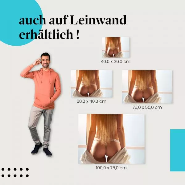 Po als Fokus in der Rückansicht | Postereck 3752 Po als Fokus in der Rückansicht | Postereck 3752