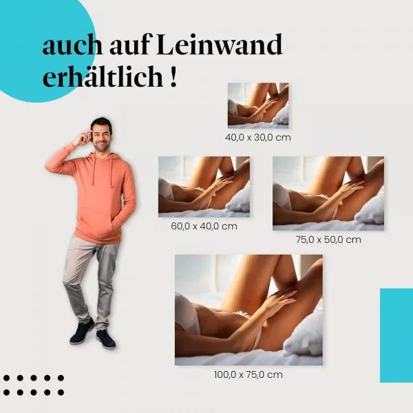 Sanfte Anmut in weißer Unterwäsche | Postereck 3753 Sanfte Anmut in weißer Unterwäsche | Postereck 3753
