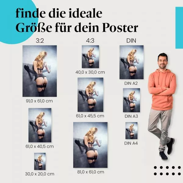 Junge Frau in Dessous | Postereck 1295 Junge Frau in Dessous | Postereck 1295
