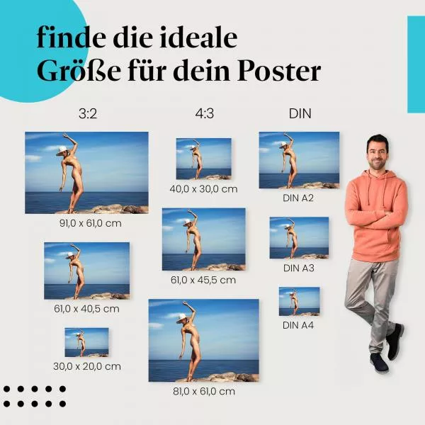 Ästhetisches Aktfoto am Strand | Postereck 2489 Ästhetisches Aktfoto am Strand | Postereck 2489