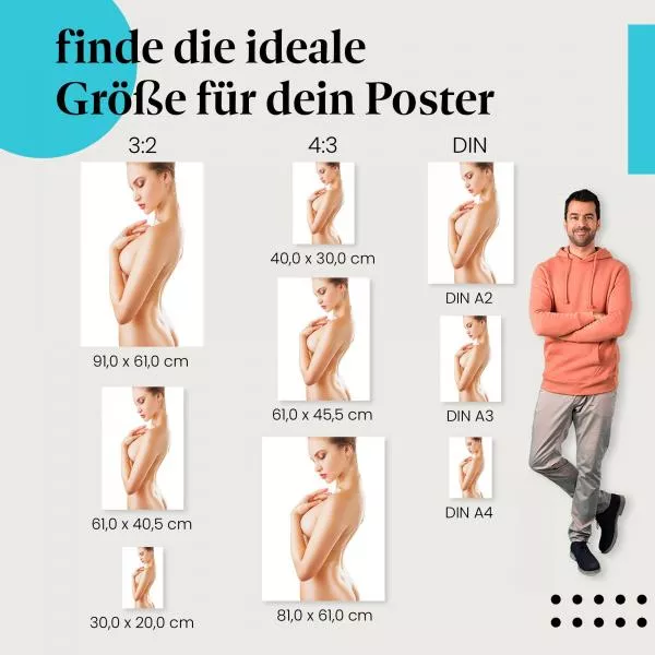 Sinnliche, seitliche Darstellung | Postereck 3199 Sinnliche, seitliche Darstellung | Postereck 3199