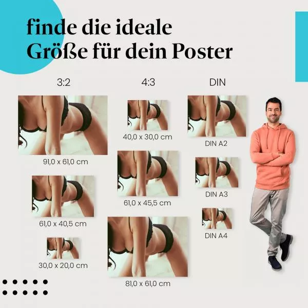 Sinnliche Pose im Bett | Postereck 3713 Sinnliche Pose im Bett | Postereck 3713