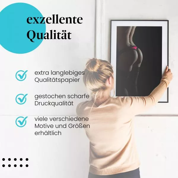 Ästhetische Fotografie: Frau in Strümpfen & Tanga | Postereck 0803 Ästhetische Fotografie: Frau in Strümpfen & Tanga | Postereck 0803