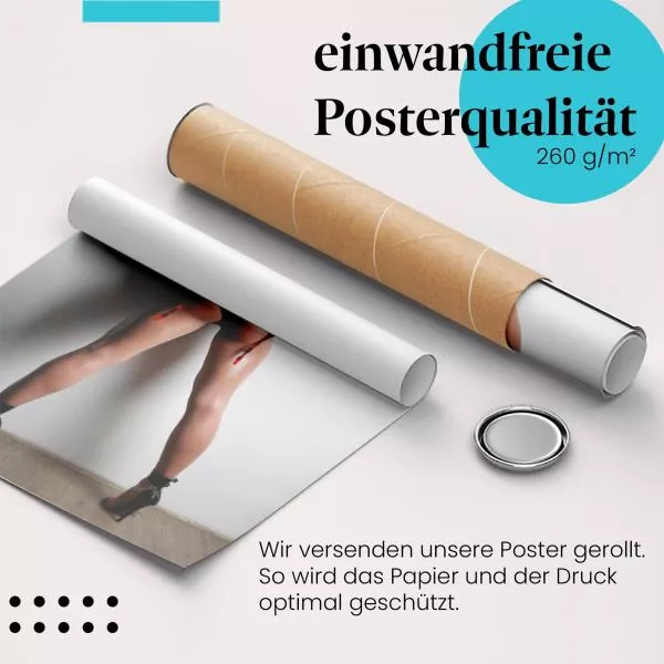 Sinnliche Eleganz: Frau in Rot | Postereck 0640 Sinnliche Eleganz: Frau in Rot | Postereck 0640