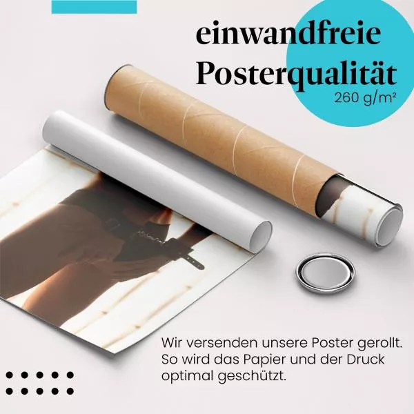 Sinnliche Silhouette einer jungen Frau | Postereck 1706 Sinnliche Silhouette einer jungen Frau | Postereck 1706