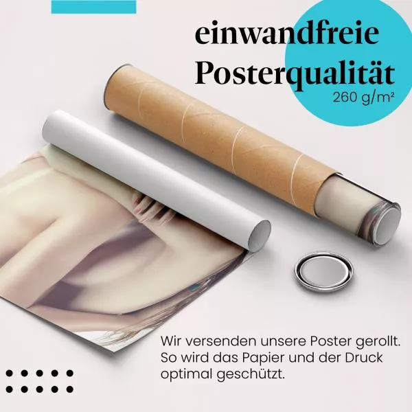Liebevolle Umarmung im Seitblick | Postereck 3060 Liebevolle Umarmung im Seitblick | Postereck 3060
