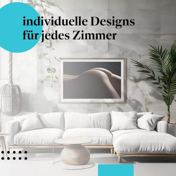 Ästhetik: Weiblicher Rücken, Schwarzweiß | Postereck 0038 Ästhetik: Weiblicher Rücken, Schwarzweiß | Postereck 0038