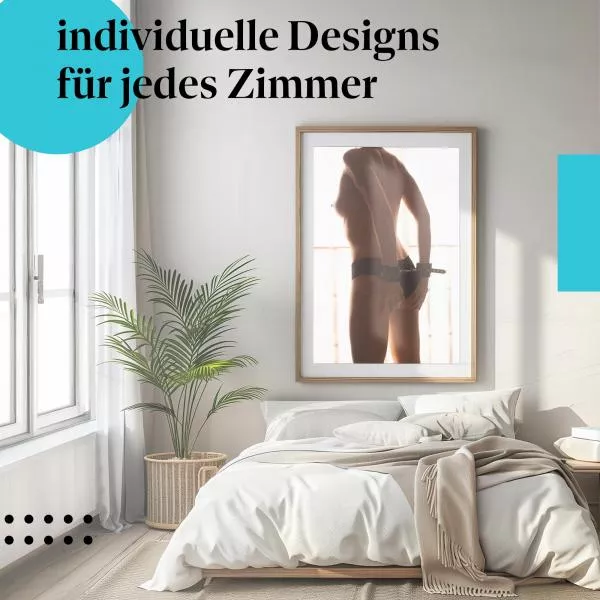 Sinnliche Silhouette einer jungen Frau | Postereck 1706 Sinnliche Silhouette einer jungen Frau | Postereck 1706