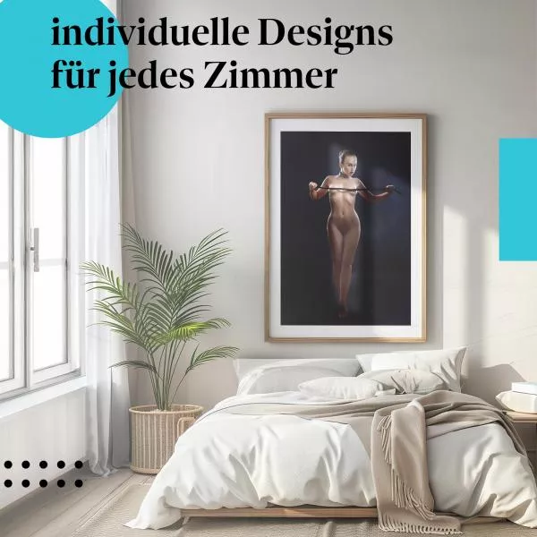 Nackte Frau mit Peitsche | Postereck 3044 Nackte Frau mit Peitsche | Postereck 3044