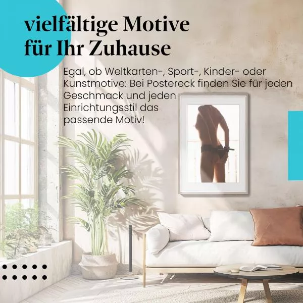 Sinnliche Silhouette einer jungen Frau | Postereck 1706 Sinnliche Silhouette einer jungen Frau | Postereck 1706