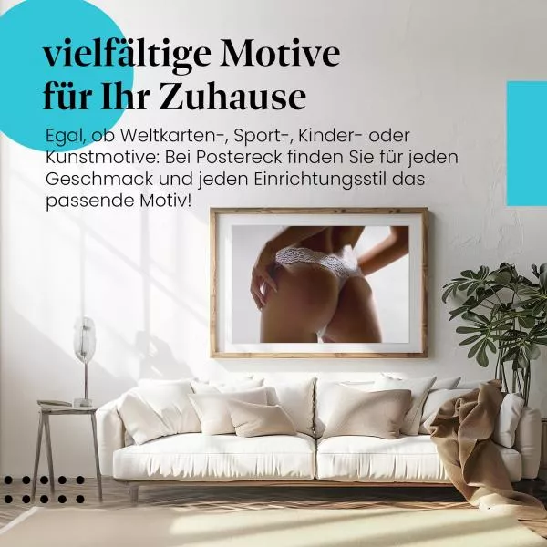 Junge Frau in Spitzenunterwäsche | Postereck 3412 Junge Frau in Spitzenunterwäsche | Postereck 3412