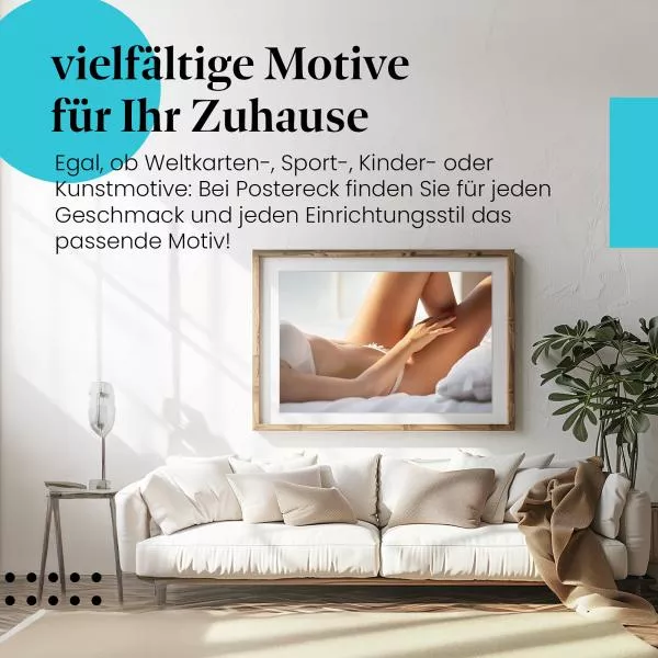 Sanfte Anmut in weißer Unterwäsche | Postereck 3753 Sanfte Anmut in weißer Unterwäsche | Postereck 3753