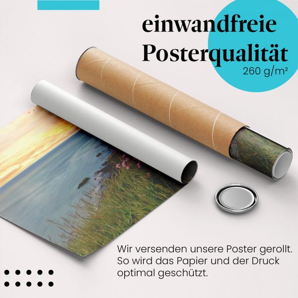 Gerolltes Poster "Étretat" - Frankreich & Küste, sicher verpackt.