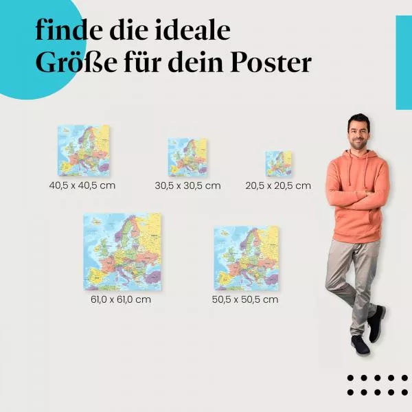 Europakarte | Postereck 4133 Europakarte | Postereck 4133